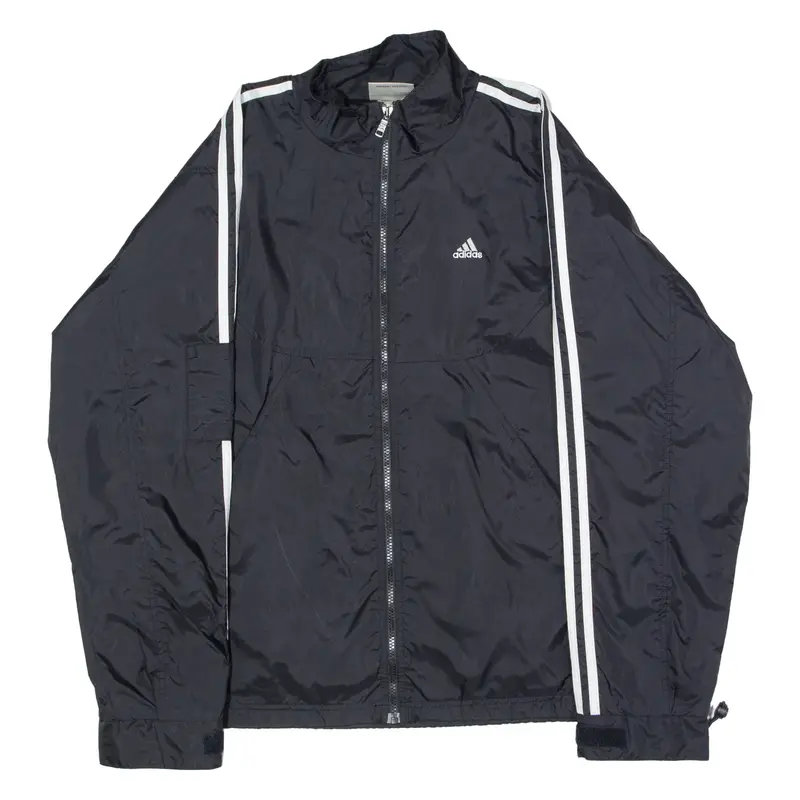 ADIDAS Mens Rain Jacket Black 90s M
