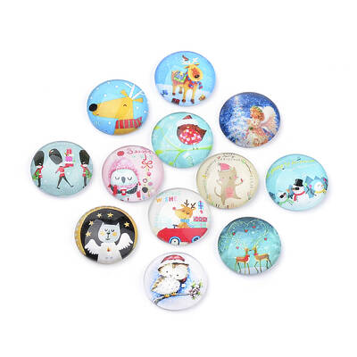 Flatback Glass Cabochons for DIY Projects