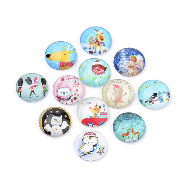 Flatback Glass Cabochons for DIY Projects