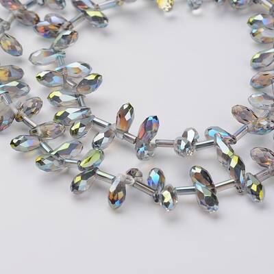 Electroplate Glass Beads Strands