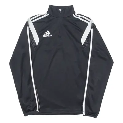 ADIDAS Climacool Mens Sweatshirt Black 1/4 Zip S