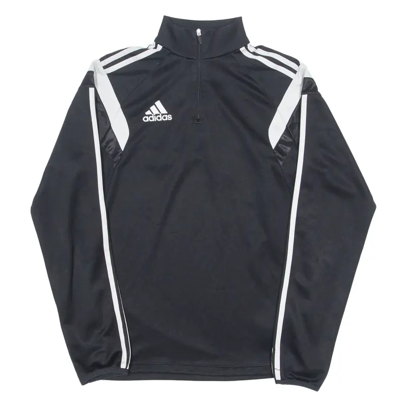 ADIDAS Climacool Mens Sweatshirt Black 1/4 Zip S