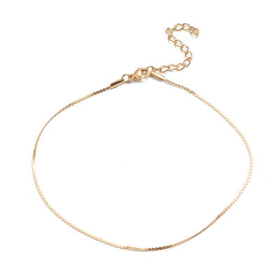 304 Stainless Steel Serpentine Chain Anklets
