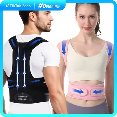 IYDoaMea Posture Corrector For Men And Women - ( Order A Size Up ) - Back Brace For Lumbar Support And Upright, Breathable Ba...