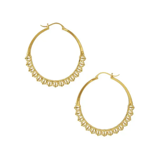 Calla Hoops Gold  Medium | Size: 2 in.