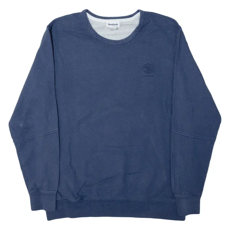 REEBOK Womens Sweatshirt Blue XL