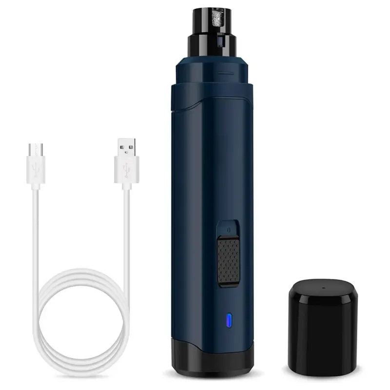 Dog Nail Grinder, 2 Speed Professional Electric Pet Nail Trimmer with Charging Cable, Pet Nail Care Tool for Small Medium Lar...