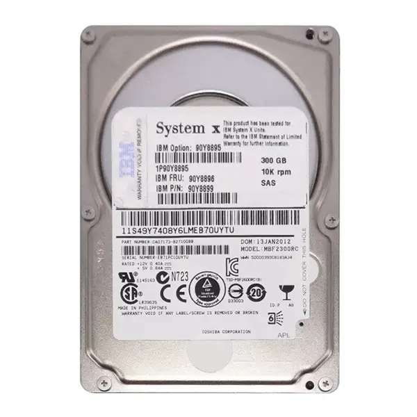 90Y8896 IBM 300GB 6Gb/s SAS 10000 2.5-Inch Hard Drive