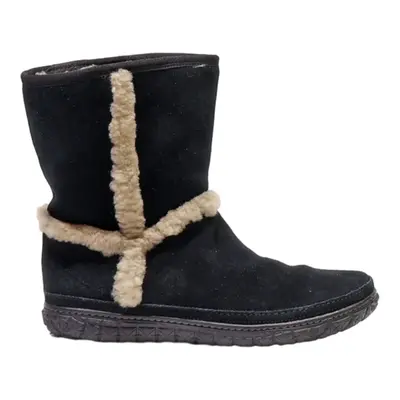 CLARKS Ankle Boots Black Leather Womens UK 5