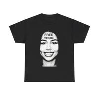 Vintage Free Thug Graphic T-Shirt Casual Classic Cotton Retro Top Comfy Tee Tshirt Streetwear Menswear Day