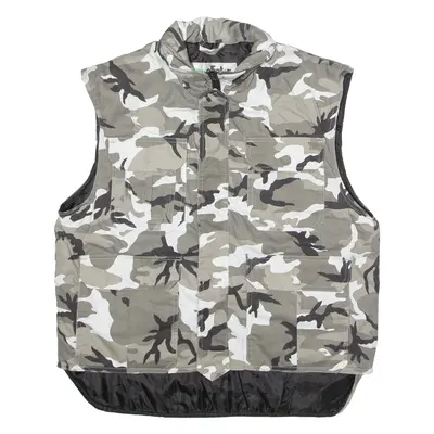 MCALISTER Utility Mens Gilet Grey Twill Camouflage M