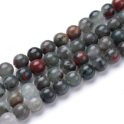 Natural African Bloodstone Beads Strands