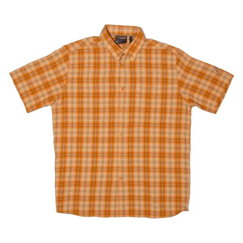 MAMMUT Mens Shirt Orange Check L