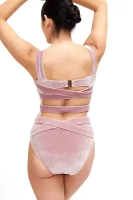Donatella Velvet One Piece Swimsuit | Size: Small