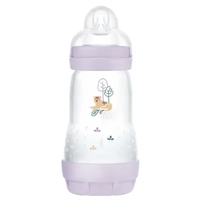 MAM Easy Start Anti-Colic Bottle 2 months+ - Medium Flow Rate - Feline Lilac 260ml