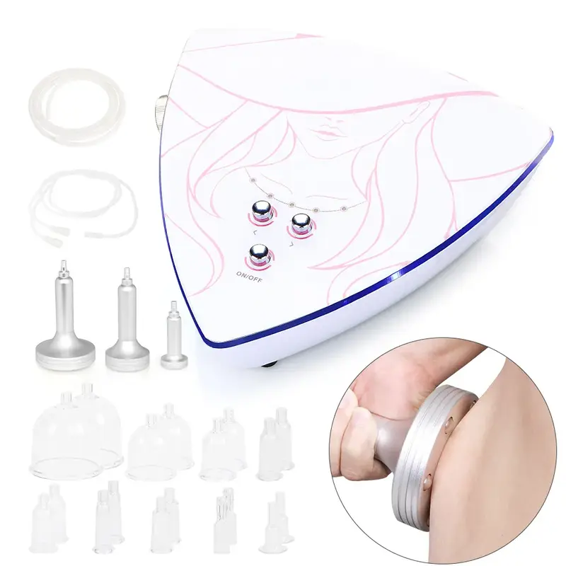 Body Lifting Scraping Vacuum Cups Lymph Detox Massage Beauty Skin Salon Machine