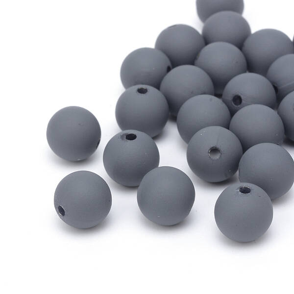 Spray Painted Acrylic Beads