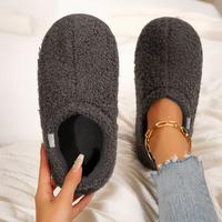 Women's Fuzzy Slip-on Slippers Soft Comfy Memory Foam Indoor House Shoes