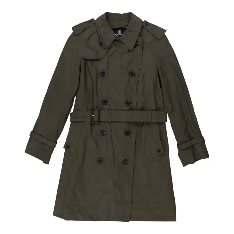 Aquascutum Trench Coat - Medium Grey Cotton | Size: medium