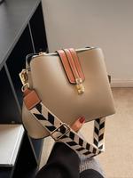 Women's Elegant Colorblock Shoulder Bag, Fashionable PU Leather Stylish Crossbody Bag for Daily Used, Casual Trendy Versatile...