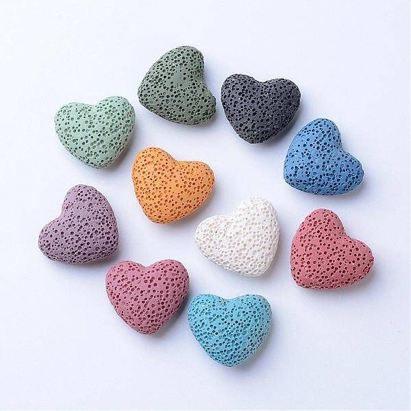 Unwaxed Natural Lava Rock Beads
