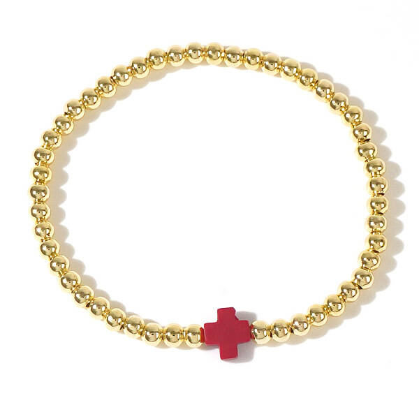 Stainless Steel Bead Stretch Bracelets for Women