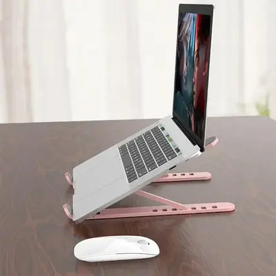 Adjustable Foldable Laptop Stand, Multipurpose Portable Tablet Stand, Universal Adjustable Tablet Stand with Six Angles, Tabl...