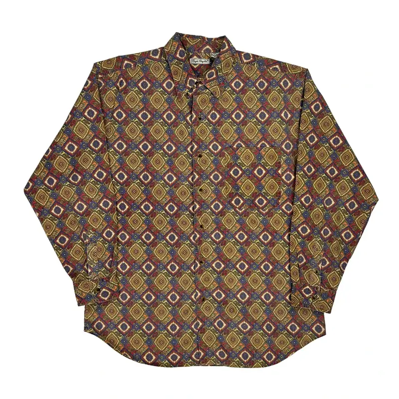 Bugle Boy Patterned Shirt - Large Multicoloured Cotton