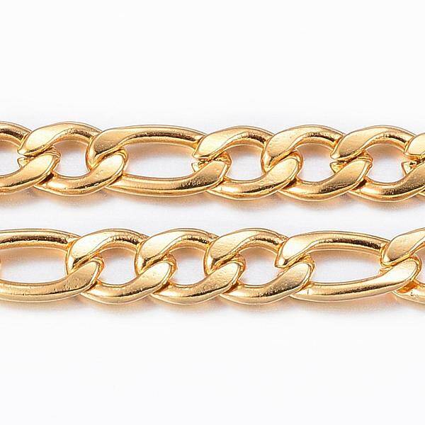 Ion Plating(IP) 304 Stainless Steel Figaro Chains