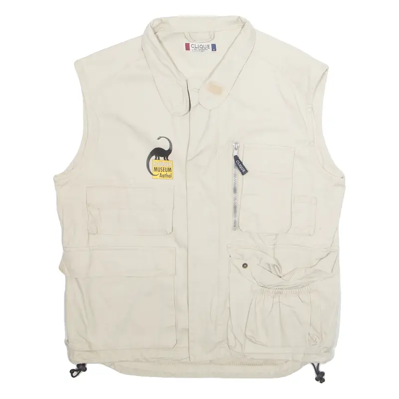 CLIQUE Mens Gilet Cream M