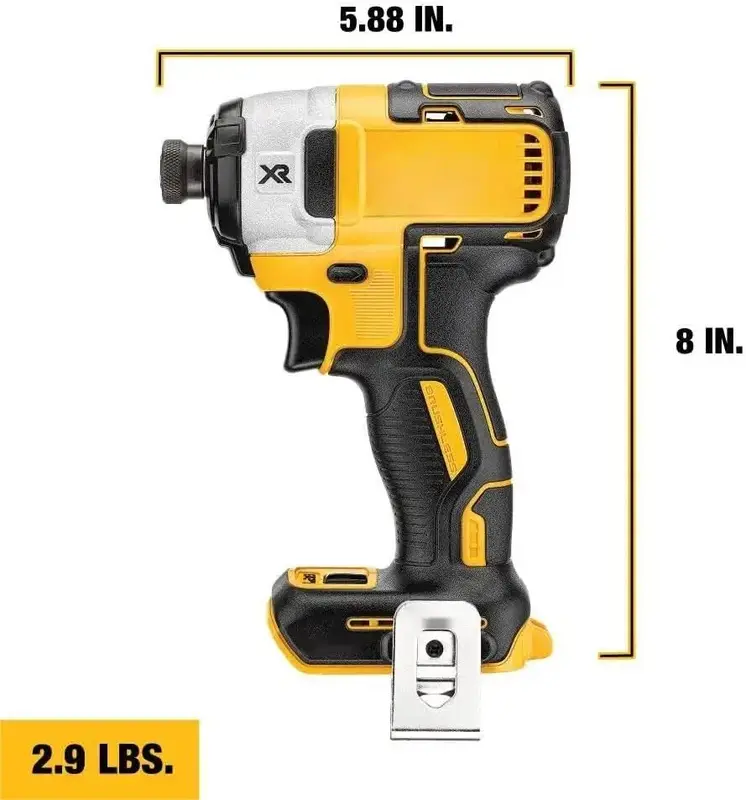 18V MAX XR Impact Driver, Brushless, 3-Speed, 1/4-Inch, Tool Only (DCF887N) 20V battery is applicable