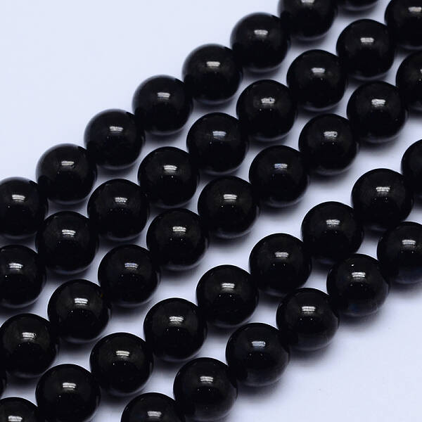 Grade A Natural Tourmaline Round Bead Strands