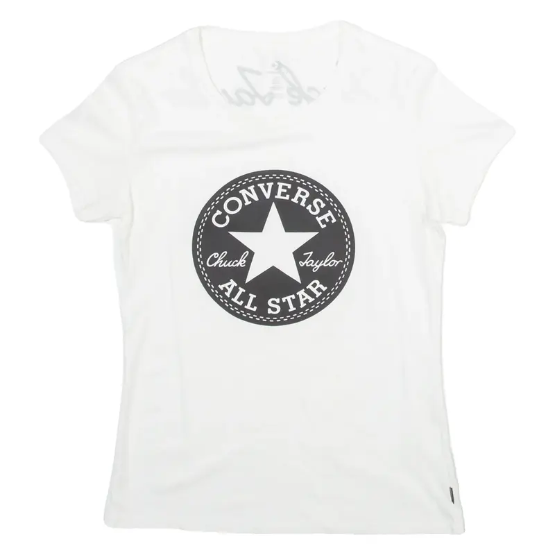 CONVERSE Womens T-Shirt White XS