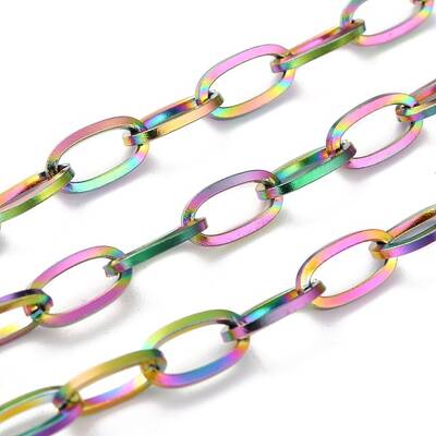 Ion Plating(IP) 304 Stainless Steel Paperclip Chain