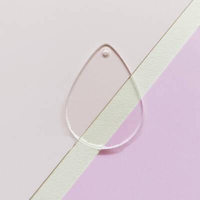 Transparent Acrylic Disc Big Pendants