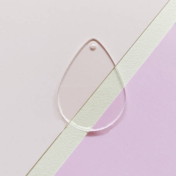 Transparent Acrylic Disc Big Pendants