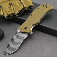 High hardness sharp knife, zero error desert half-tooth folding fruit knife, kitchen folding knife camping portable knife, fr...