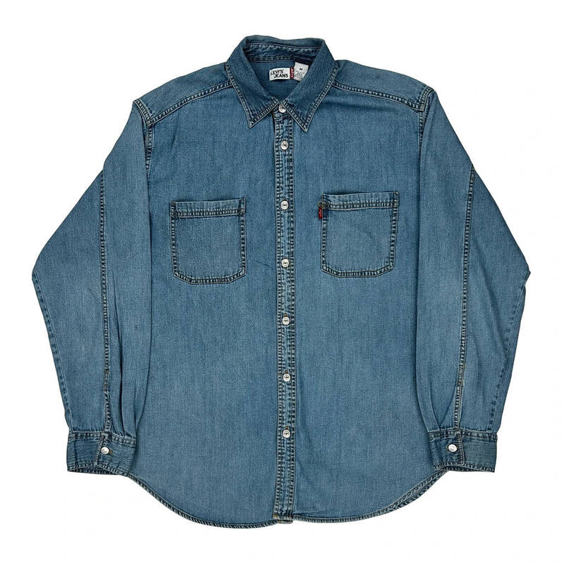Levis Denim Shirt - Medium Blue Cotton