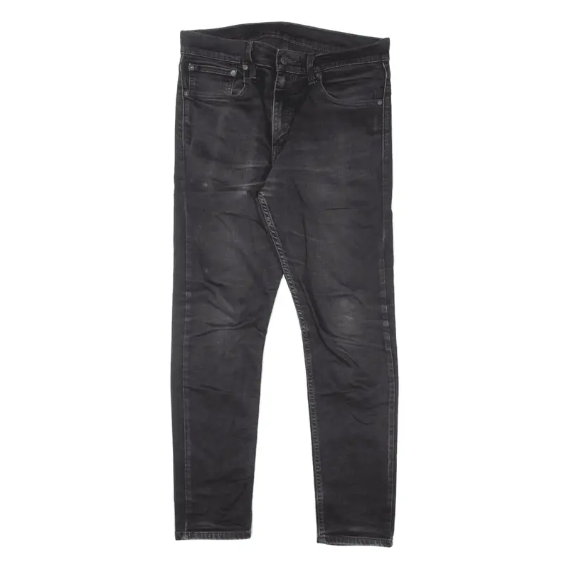 LEVI'S 512 BIG E Jeans Black Denim Slim Tapered Mens W32 L30