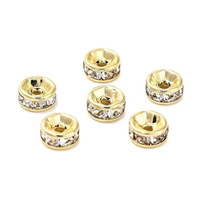 316 Surgical Stainless Steel Rhinestone Spacer Beads