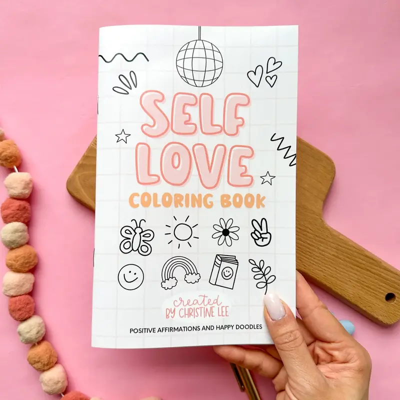 Self Love Positive Quotes Illustrated Coloring Book