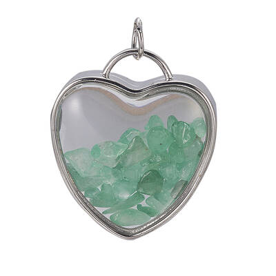 Natural Green Aventurine Chips Pendants