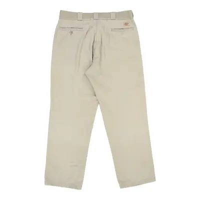 874 Dickies Trousers - 37W 30L Beige Cotton Blend