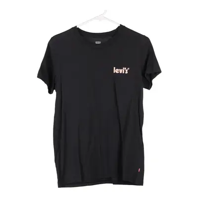 Levis T-Shirt - Small Black Cotton Blend