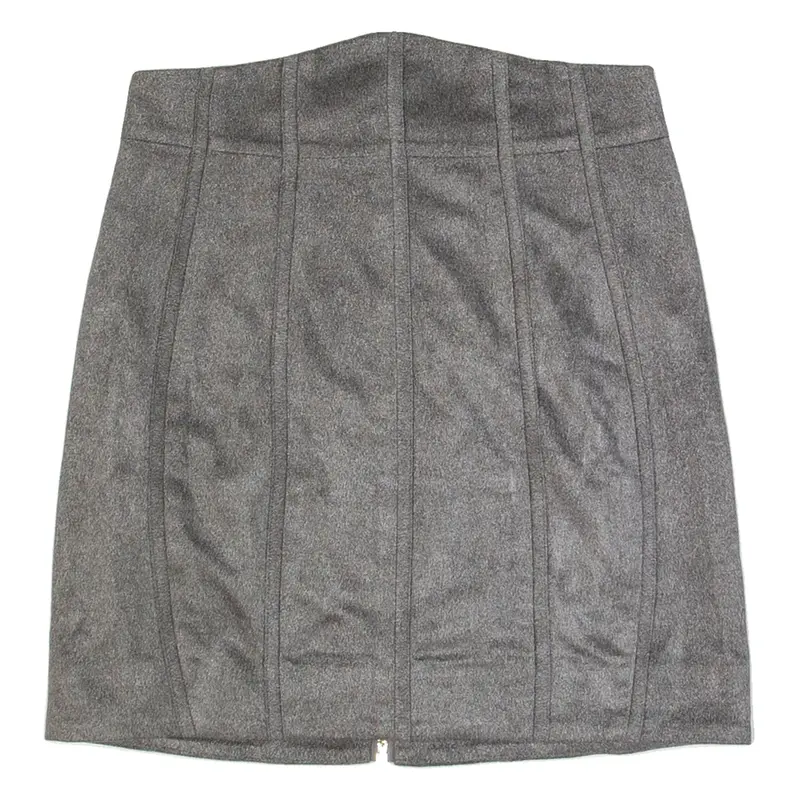 HOUSE OF CB Womens Straight Skirt Grey Short S