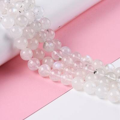 Natural Rainbow Moonstone Beads Strands