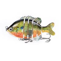Ultimate Lure 4Pcs 3Pcs 1Pcs Multi Jointed Baits Panfish Bass Fishing Sinking Slow Hard Plastic Swimbait Bluegill 3.46in/0.85...