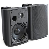 Herdio Waterproof Wall Mount Speaker System Active + Passive Pair Wireless Bluetooth Compatible Indoor/Outdoor Stereo Sound S...