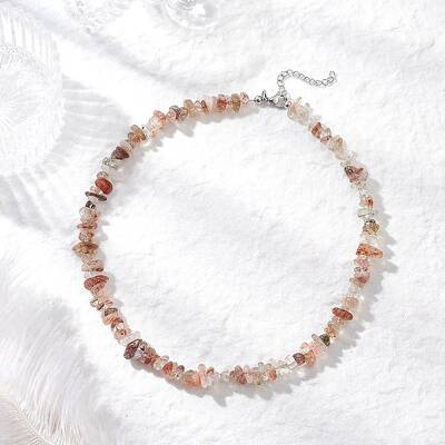 Natural Black Gold Rutilated Quartz Beaded Necklaces