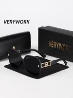 Vintage Sunglasses with Box, Trendy Casual Square Frames Sunglasses for Women and Men, Fashion Accessories for Everyday Use a...